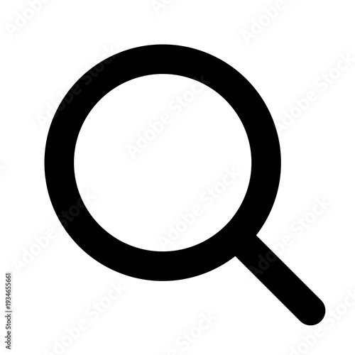 Search icon, minimal line UI symbol, outline vector SVG