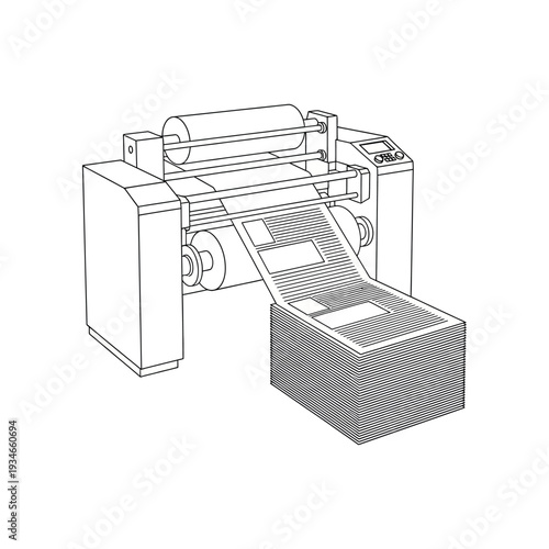 Large Format Printer Machine Printing Paper.