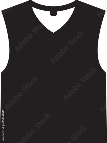 Athletic Gym Tank Top Silhouettes with Deep Cut Armholes