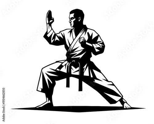 karate vector art
