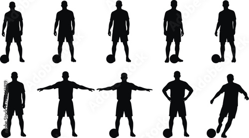Mega Collection of Diverse Human Silhouettes Featuring Athletes Workers Families and Poses Isolated on White Background for Multifaceted Creative Design