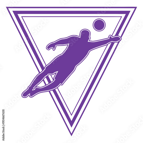 Volleyball Player Silhouette Action Sport Icon Graphic Design Element Vector Illustration