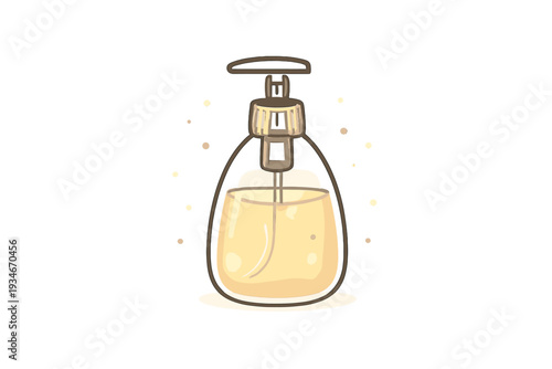 Soda bottle with fizzy drink inside placed on a light surface creating