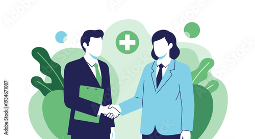 Business Partners Shake Hands To Close A Deal And Celebrate A Successful Agreement