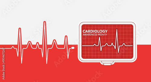 Cardiology Awareness Month: An Informative and Visually Striking Healthcare Illustration