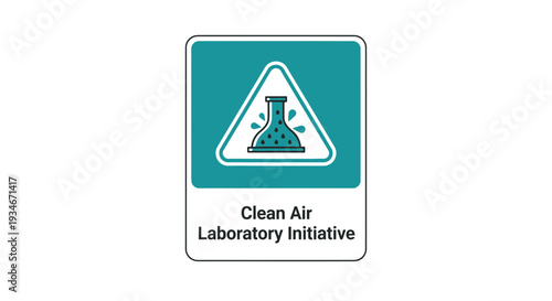 Clean Air Laboratory Initiative Emblem Depicting Environmental Science Research and Analysis