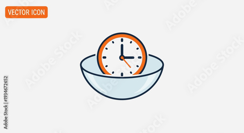 Clock Inside A Bowl, A Unique Artistic Depiction Of Time And Symbolism