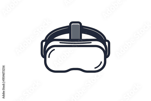 Virtual reality headset design used in gaming and entertainment
