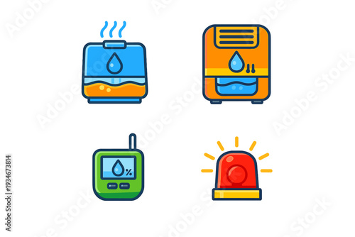 Water-related devices for monitoring and control in a home or