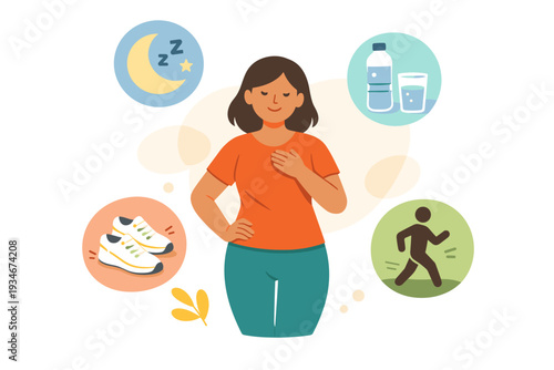 Focus on health habits for better living with exercise hydration and