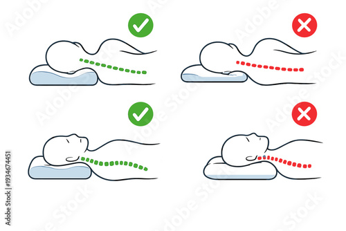 Proper sleeping positions for healthy spine alignment during rest at
