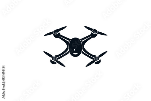 Drone hovering above the ground during a sunlight hour in an outdoor