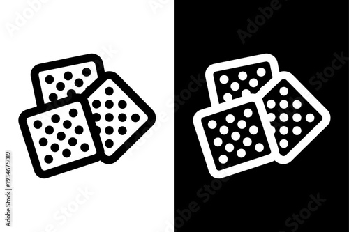Crackers vector icon graphic isolated sketch illustration on white background.