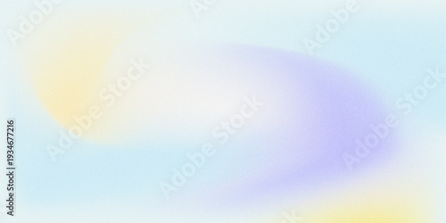 Bilde på lerret Soft Blue and Yellow Pastel Gradient Background with Gentle Color Fade