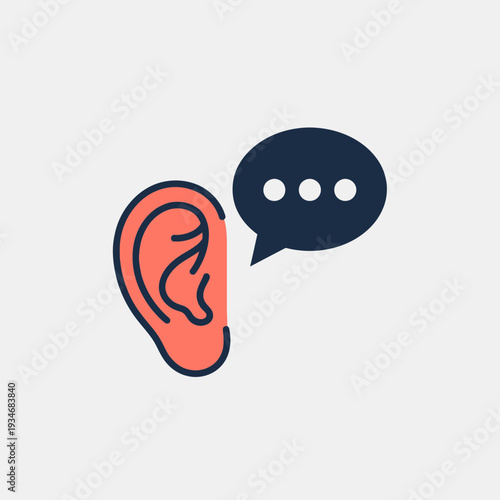 Conceptual Illustration Depicting Active Listening And Communication In A Digital Era