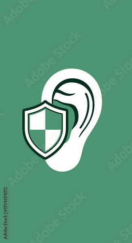 Conceptual Illustration Depicting Auditory Safeguarding and Hearing Protection Strategies