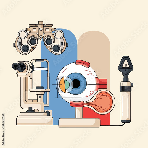 Comprehensive Eye Care and Vision Examination: Medical Tools for Optical Health Assessment