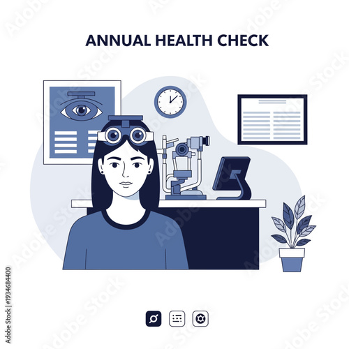 Comprehensive Eye Examination: A Detailed Illustration of Vision Healthcare and Annual Checkups