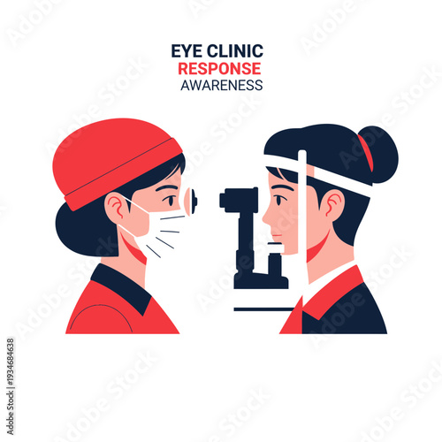 Comprehensive Eye Examination Depicting Healthcare Professional and Patient Interaction During