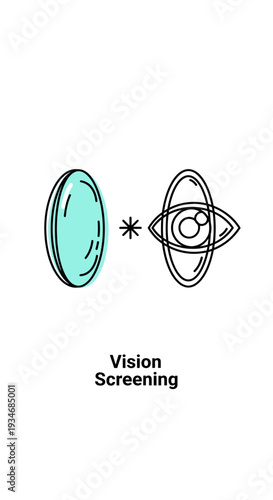 Conceptual Visual Acuity Checkup Depiction Illustrating Ocular Health and Optometric Inspection