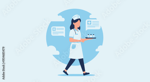 Dedicated Healthcare Professional Delivers Essential Medical Supplies with Compassionate Care