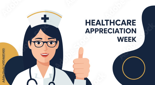 Dedicated Healthcare Professional Celebrating Appreciation Week with a Positive Gesture
