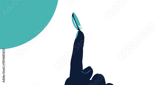 Contact Lens Being Placed on Finger Suggesting Clear Vision and Enhanced Optical Health