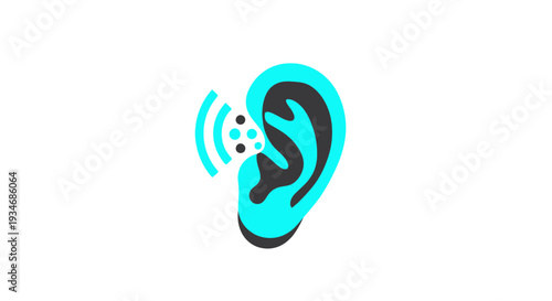Conceptual Illustration Depicting Sound Perception, Hearing, and Auditory Communication