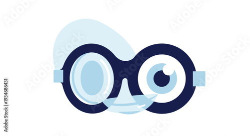 Conceptual Illustration Depicting Vision, Perception, And Optical Examination In Graphic Style