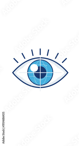 Conceptual Illustration Depicting Vision, Eye Health, And Digital World Imagery In Clear Perspective