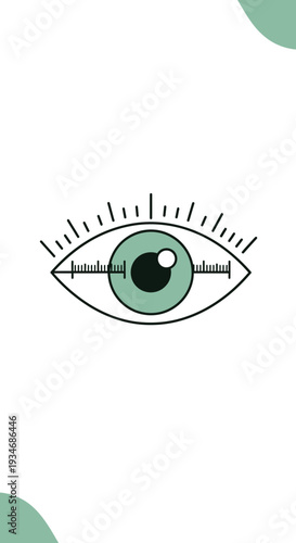 Conceptual Illustration Depicting Vision, Precision, Measurement, And Observation in Simplified