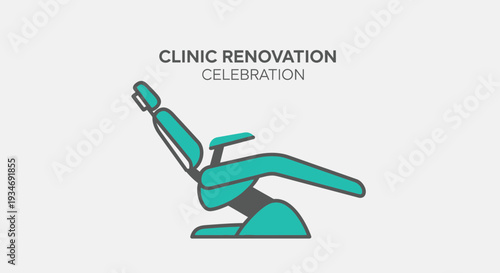 Dental Clinic Renovation Celebration: Modern Dentist Office Chair Design Concept Visual