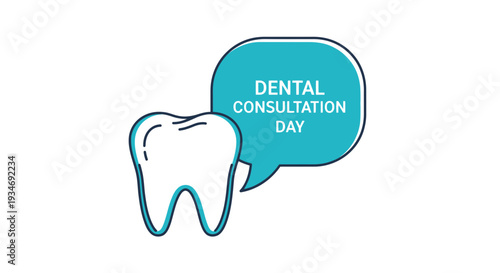 Dental Consultation Day Illustration: Promoting Oral Health, Checkups And Dental Wellbeing