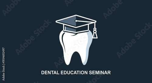 Dental Education Concept Presenting Dentistry Graduation With A Clear Symbolic Icon
