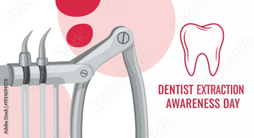 Dental Extraction Awareness Day: A Clean, Modern Medical Illustration and Healthcare Theme