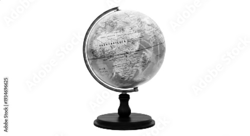 Vector Halftone World Globe Geography Illustration