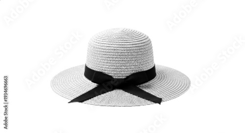 Vector Halftone Summer Beach Hat Illustration