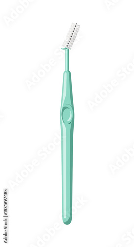 Dental Hygiene Tool: Precision Angle Interdental Brush for Oral Healthcare and Cleaning