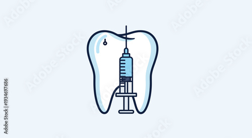 Dental Injection Inside Tooth: A Graphic Illustration of Pain Relief and Dentistry