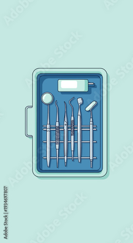 Dental Instrument Array: A Modern Visual Depiction Of Oral Health And Care