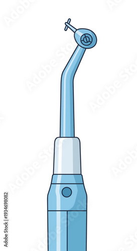 Dental Instrument Illustration: Detailed Graphic Representation Of A Modern Medical Device
