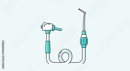 Dental Instruments Illustration Showing Modern Tools Used In Oral Healthcare Procedures
