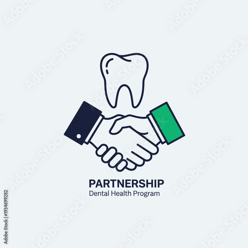 Dental Partnership Logo: Symbolizing Trust, Health, And Commitment Within Dentistry Sector
