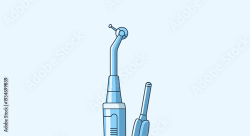 Dental Tools Illustration: A Modern and Detailed Depiction of Dentistry Equipment