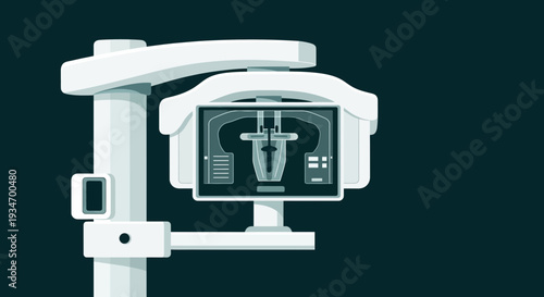 Dental X-Ray Illustration: A Visual Depiction of Oral Health and Diagnostics