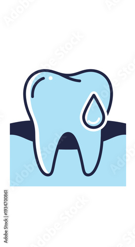 Depiction Of A Healthy Tooth Showing Dental Hygiene Awareness And Care Within Healthcare