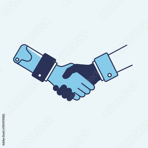 Depiction Of A Successful Collaboration Demonstrating Partnership And Mutual Agreement Visually