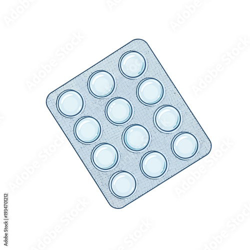 Depicting Pharmaceutical Medication in Protective Packaging: Healthcare and Wellness Concept