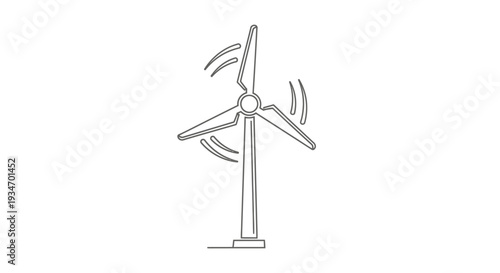 Wind turbine renewable energy power generation.