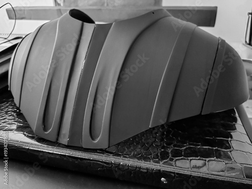 Canvas Print Rome, Italy - February 28, 2026, a version of Darth Vader's famous chest plate, technically known as the chest control panel or life support chest box